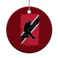 Trinidad and Tobago Cricket Ceramic Ornament Retro Vintage Sport Trini Trinidadian Flag Cricket Fan
