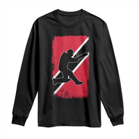Trinidad and Tobago Cricket Long Sleeve Shirt Retro Vintage Sport Trini Trinidadian Flag Cricket Fan