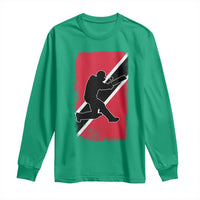 Trinidad and Tobago Cricket Long Sleeve Shirt Retro Vintage Sport Trini Trinidadian Flag Cricket Fan