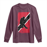Trinidad and Tobago Cricket Long Sleeve Shirt Retro Vintage Sport Trini Trinidadian Flag Cricket Fan