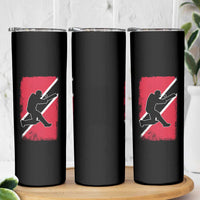 Trinidad and Tobago Cricket Skinny Tumbler Retro Vintage Sport Trini Trinidadian Flag Cricket Fan
