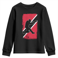 Trinidad and Tobago Cricket Youth Sweatshirt Retro Vintage Sport Trini Trinidadian Flag Cricket Fan