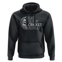 Eat Sleep Cricket Repeat Hoodie Retro Vintage Cricket Gifts