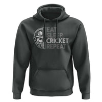Eat Sleep Cricket Repeat Hoodie Retro Vintage Cricket Gifts