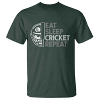 Eat Sleep Cricket Repeat T Shirt Retro Vintage Cricket Gifts
