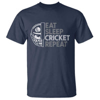 Eat Sleep Cricket Repeat T Shirt Retro Vintage Cricket Gifts