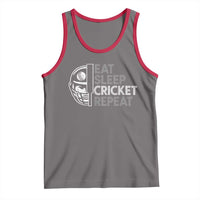 Eat Sleep Cricket Repeat Tank Top Retro Vintage Cricket Gifts