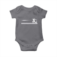 Cricket Player Baby Onesie Powerful Batsman Shot Cricket Gifts