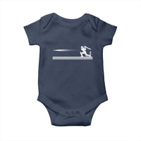 Cricket Player Baby Onesie Powerful Batsman Shot Cricket Gifts