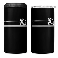 Cricket Player 4 in 1 Can Cooler Tumbler Powerful Batsman Shot Cricket Gifts