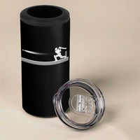 Cricket Player 4 in 1 Can Cooler Tumbler Powerful Batsman Shot Cricket Gifts