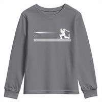 Cricket Player Youth Sweatshirt Powerful Batsman Shot Cricket Gifts