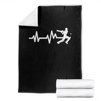 Cricket Player Throw Blanket Cricket Heartbeat Batsman