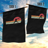 Retro Cricket Player Garden Flag Retro Vintage Sport Batsman Cricket Gifts