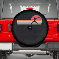 Retro Cricket Player Spare Tire Cover Retro Vintage Sport Batsman Cricket Gifts