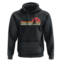 Retro Cricket Player Hoodie Retro Vintage Sport Batsman Cricket Gifts