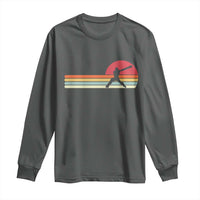 Retro Cricket Player Long Sleeve Shirt Retro Vintage Sport Batsman Cricket Gifts