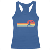 Retro Cricket Player Racerback Tank Top Retro Vintage Sport Batsman Cricket Gifts