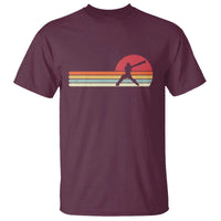 Retro Cricket Player T Shirt Retro Vintage Sport Batsman Cricket Gifts