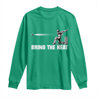 Cricket Player Long Sleeve Shirt Bring The Heat Batting