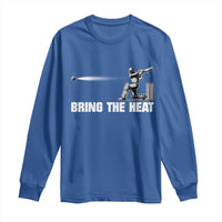 Cricket Player Long Sleeve Shirt Bring The Heat Batting