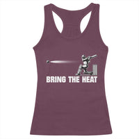 Cricket Player Racerback Tank Top Bring The Heat Batting