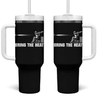 Cricket Player Tumbler With Handle Bring The Heat Batting