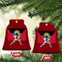 Antigua and Barbuda Cricket Ceramic Ornament Retro Vintage Sport Antiguan Flag West Indies Fan