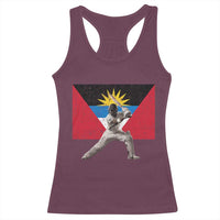 Antigua and Barbuda Cricket Racerback Tank Top Retro Vintage Sport Antiguan Flag West Indies Fan
