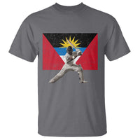 Antigua and Barbuda Cricket T Shirt Retro Vintage Sport Antiguan Flag West Indies Fan