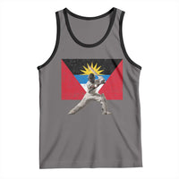 Antigua and Barbuda Cricket Tank Top Retro Vintage Sport Antiguan Flag West Indies Fan