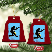 Saint Lucia Cricket Ceramic Ornament Retro Vintage Sport Saint Lucian Flag West Indies Cricket Fan