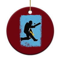 Saint Lucia Cricket Ceramic Ornament Retro Vintage Sport Saint Lucian Flag West Indies Cricket Fan