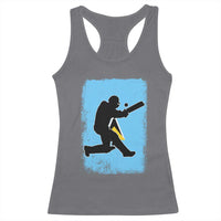 Saint Lucia Cricket Racerback Tank Top Retro Vintage Sport Saint Lucian Flag West Indies Cricket Fan