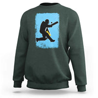 Saint Lucia Cricket Sweatshirt Retro Vintage Sport Saint Lucian Flag West Indies Cricket Fan
