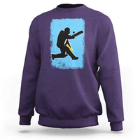 Saint Lucia Cricket Sweatshirt Retro Vintage Sport Saint Lucian Flag West Indies Cricket Fan