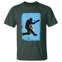 Saint Lucia Cricket T Shirt Retro Vintage Sport Saint Lucian Flag West Indies Cricket Fan