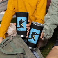 Saint Lucia Cricket Tumbler Cup Retro Vintage Sport Saint Lucian Flag West Indies Cricket Fan