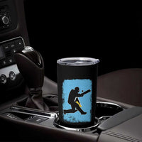 Saint Lucia Cricket Tumbler Cup Retro Vintage Sport Saint Lucian Flag West Indies Cricket Fan