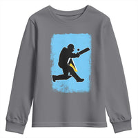Saint Lucia Cricket Youth Sweatshirt Retro Vintage Sport Saint Lucian Flag West Indies Cricket Fan