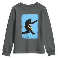 Saint Lucia Cricket Youth Sweatshirt Retro Vintage Sport Saint Lucian Flag West Indies Cricket Fan