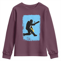 Saint Lucia Cricket Youth Sweatshirt Retro Vintage Sport Saint Lucian Flag West Indies Cricket Fan