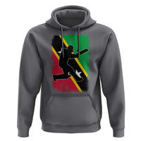 Saint Kitts and Nevis Cricket Hoodie Retro Vintage Sport Kittitian Flag West Indies Cricket Fan