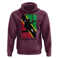 Saint Kitts and Nevis Cricket Hoodie Retro Vintage Sport Kittitian Flag West Indies Cricket Fan