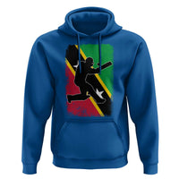Saint Kitts and Nevis Cricket Hoodie Retro Vintage Sport Kittitian Flag West Indies Cricket Fan