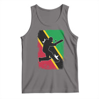 Saint Kitts and Nevis Cricket Tank Top Retro Vintage Sport Kittitian Flag West Indies Cricket Fan