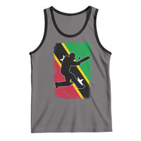 Saint Kitts and Nevis Cricket Tank Top Retro Vintage Sport Kittitian Flag West Indies Cricket Fan