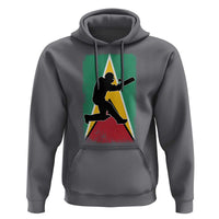 Guyana Cricket Hoodie Retro Vintage Sport Guyanese Flag West Indies Cricket Fan