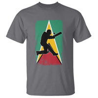 Guyana Cricket T Shirt Retro Vintage Sport Guyanese Flag West Indies Cricket Fan