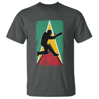Guyana Cricket T Shirt Retro Vintage Sport Guyanese Flag West Indies Cricket Fan